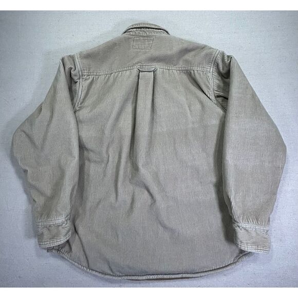 WOOLRICH Men's Medium Corduroy Barn Chore Shacket Fleece Liner Jacket - Picture 8 of 9
